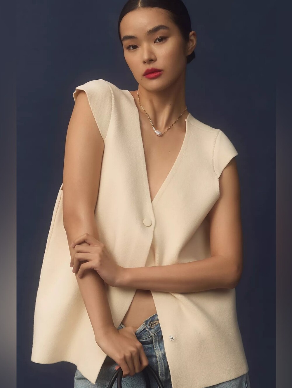 Willa Oversized Vest In XS